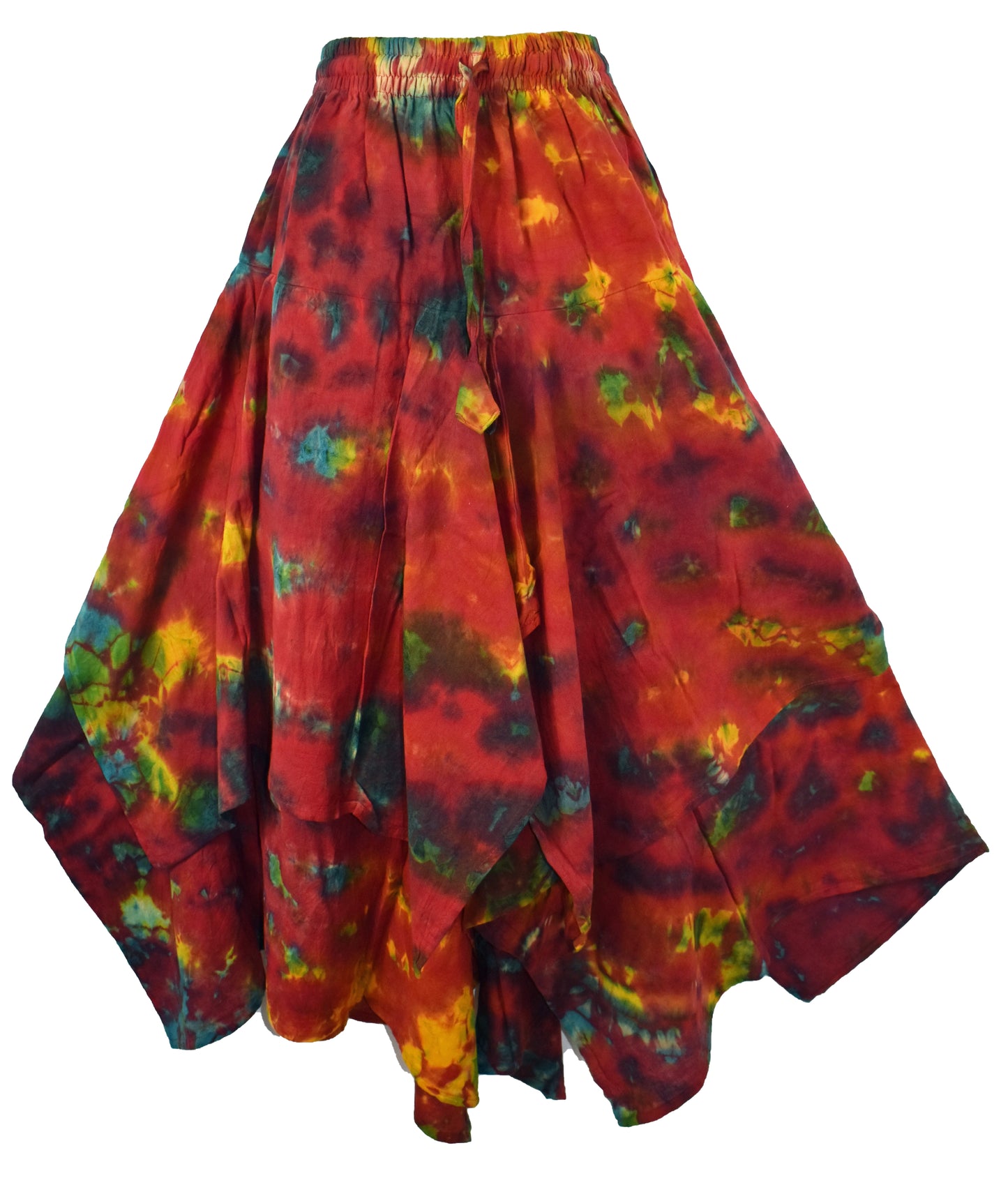 Tie Dye Pixie Hem Skirt