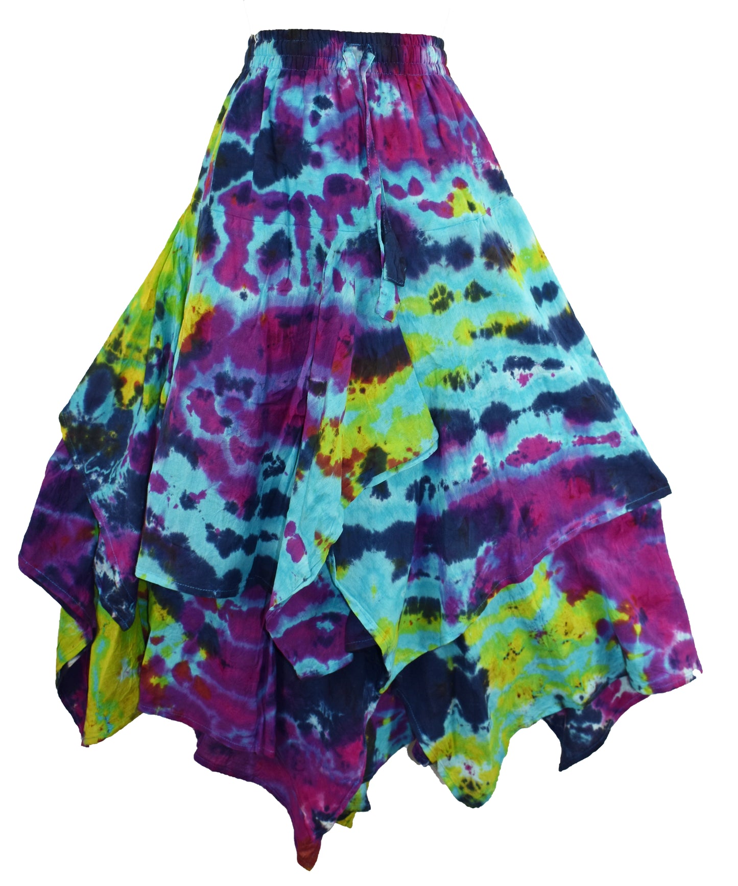 Tie Dye Pixie Hem Skirt