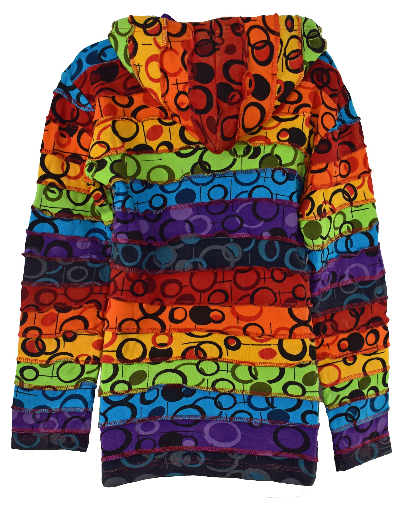 Rainbow Bubble Zip Hooded Jacket