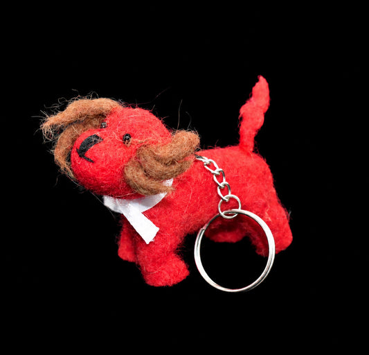 Felt Dog Keyring