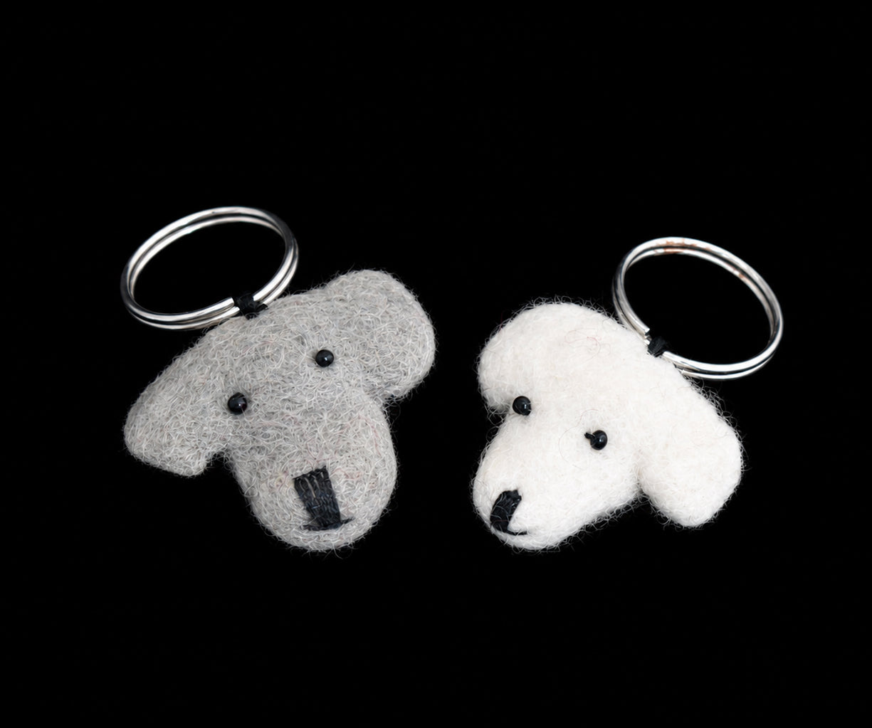 Felt Dog Keyring