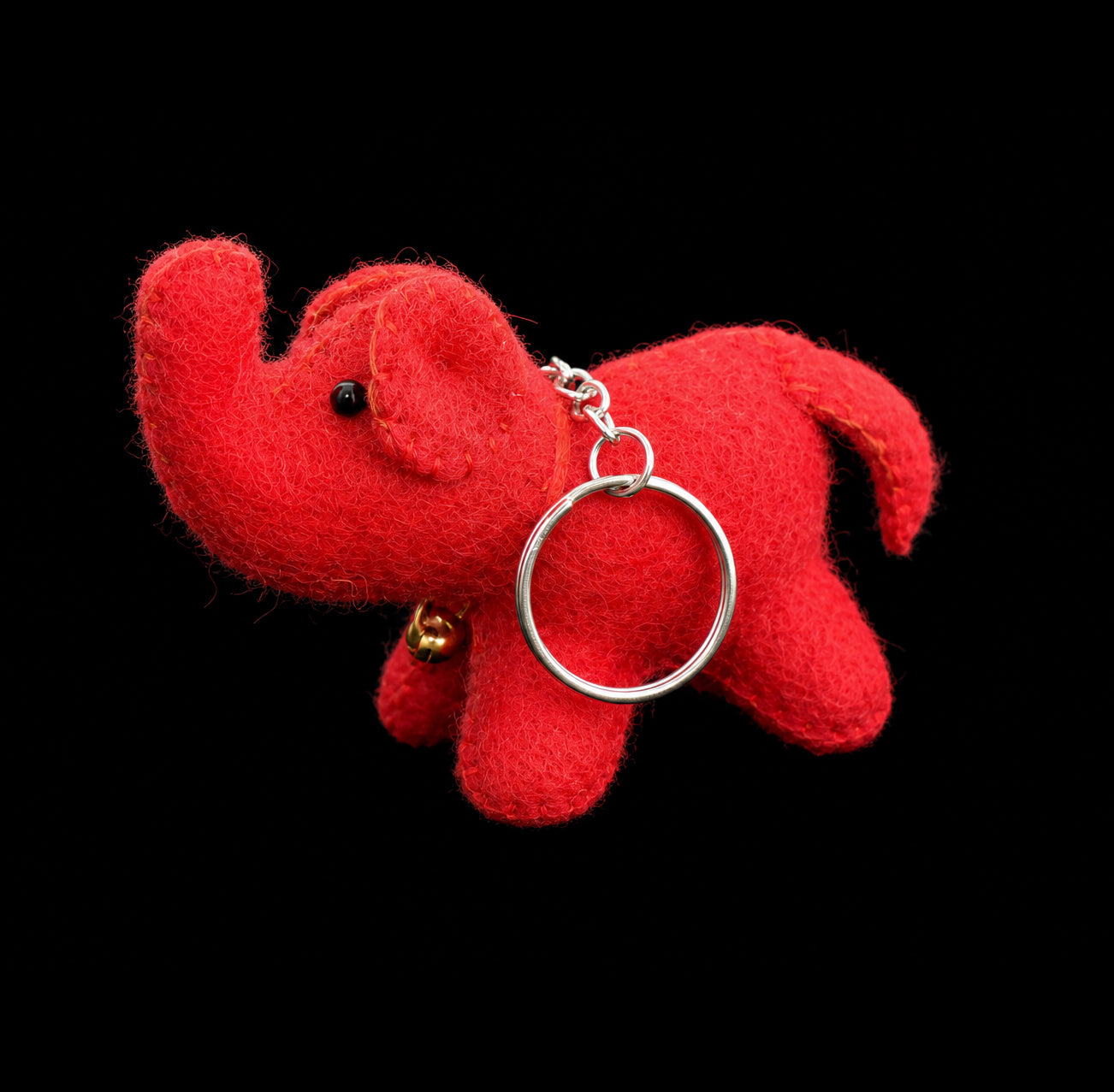 Felt Elephant Keyring