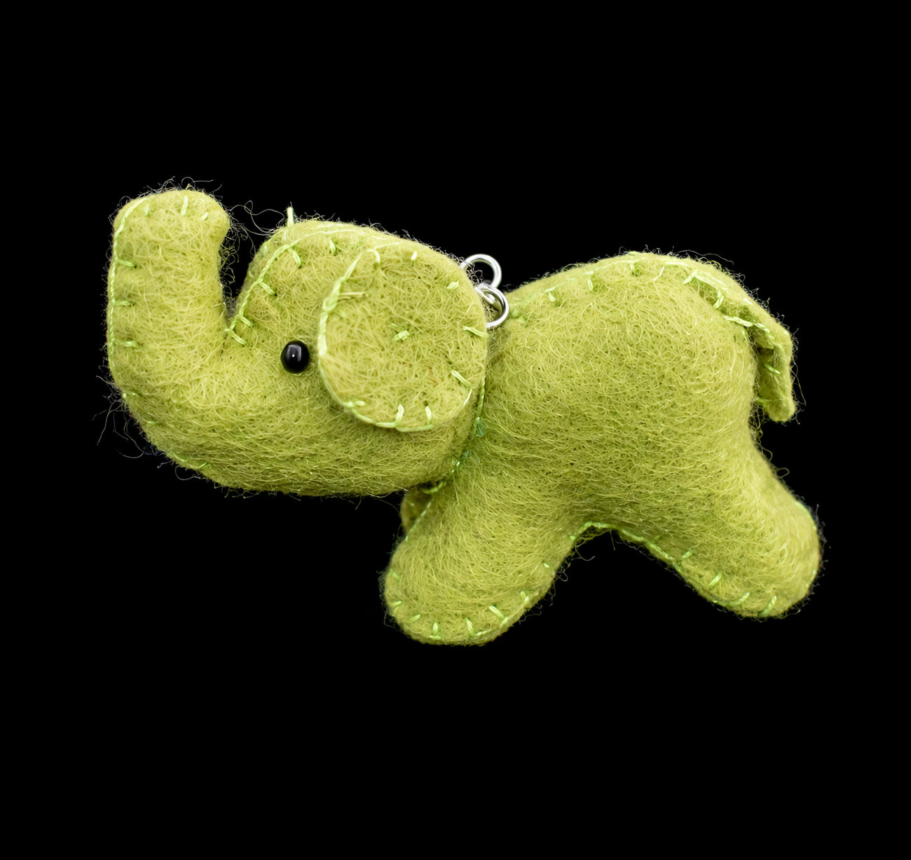 Felt Elephant Keyring