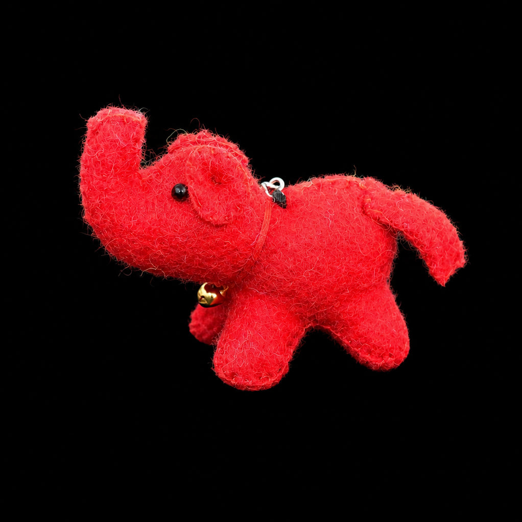 Felt Elephant Keyring