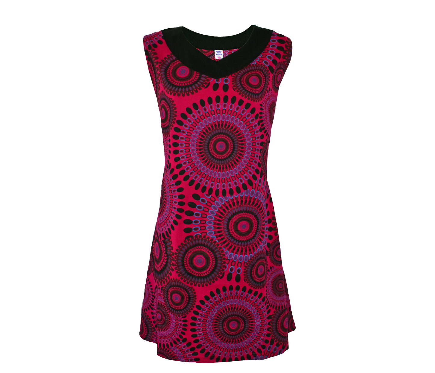 Circle Print Cotton Dress