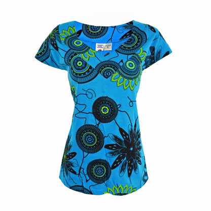 Floral Printed Cotton Top