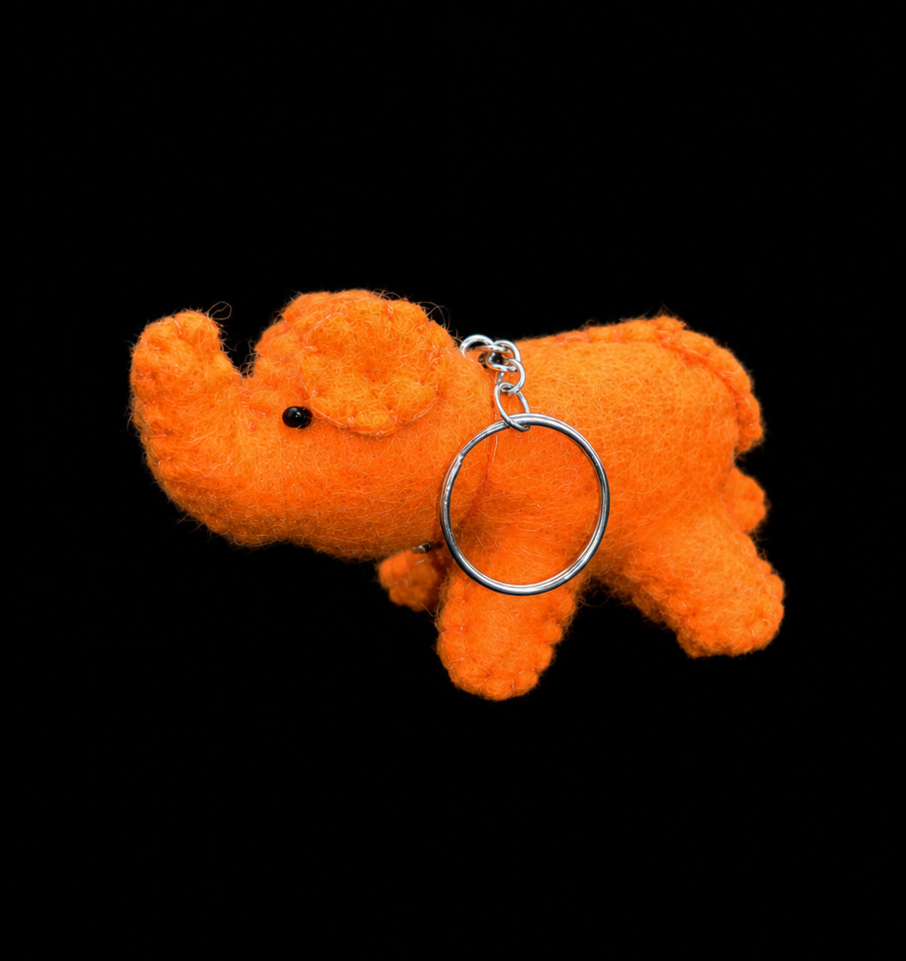 Felt Elephant Keyring