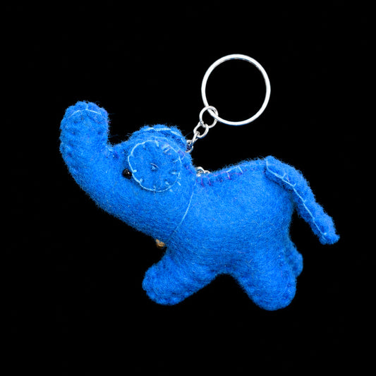 Felt Elephant Keyring