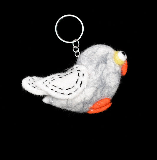 Felt Bird Keyring