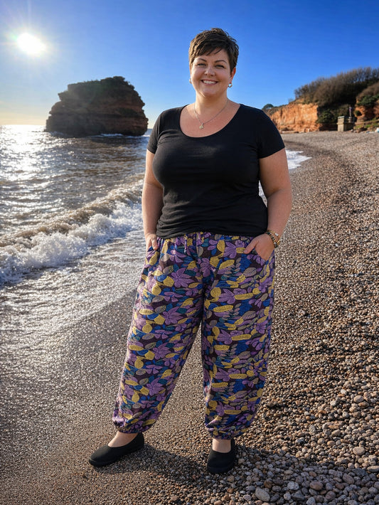 Floral Print Cotton Harems