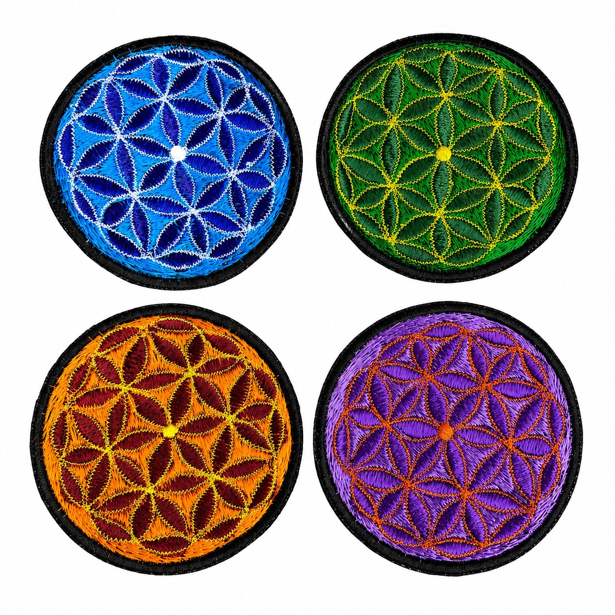 Flower of Life Sew on Patch 8cm