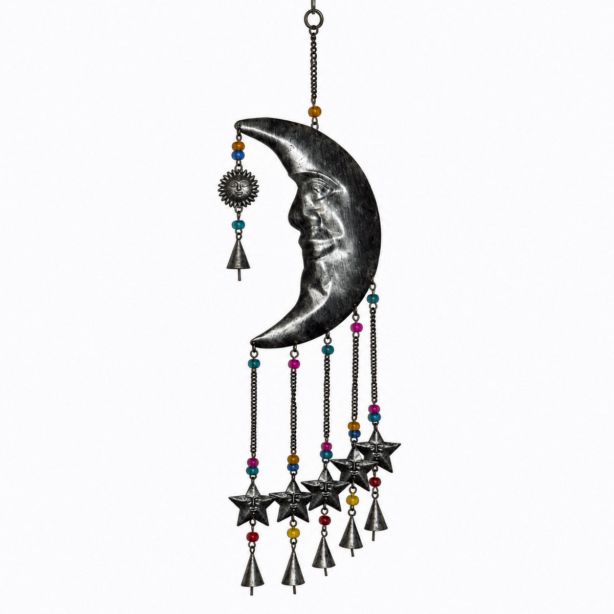 Large Hanging Moon - Silver