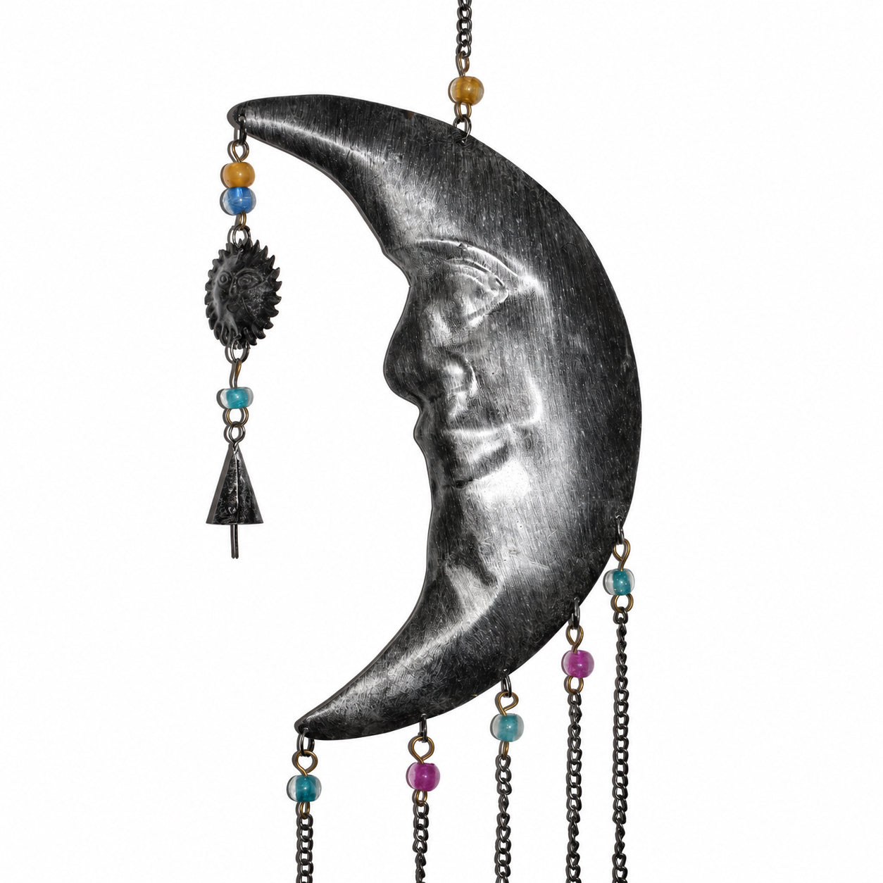 Large Hanging Moon - Silver