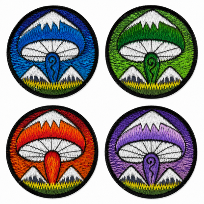 Mushrooms Sew on Patch 8cm