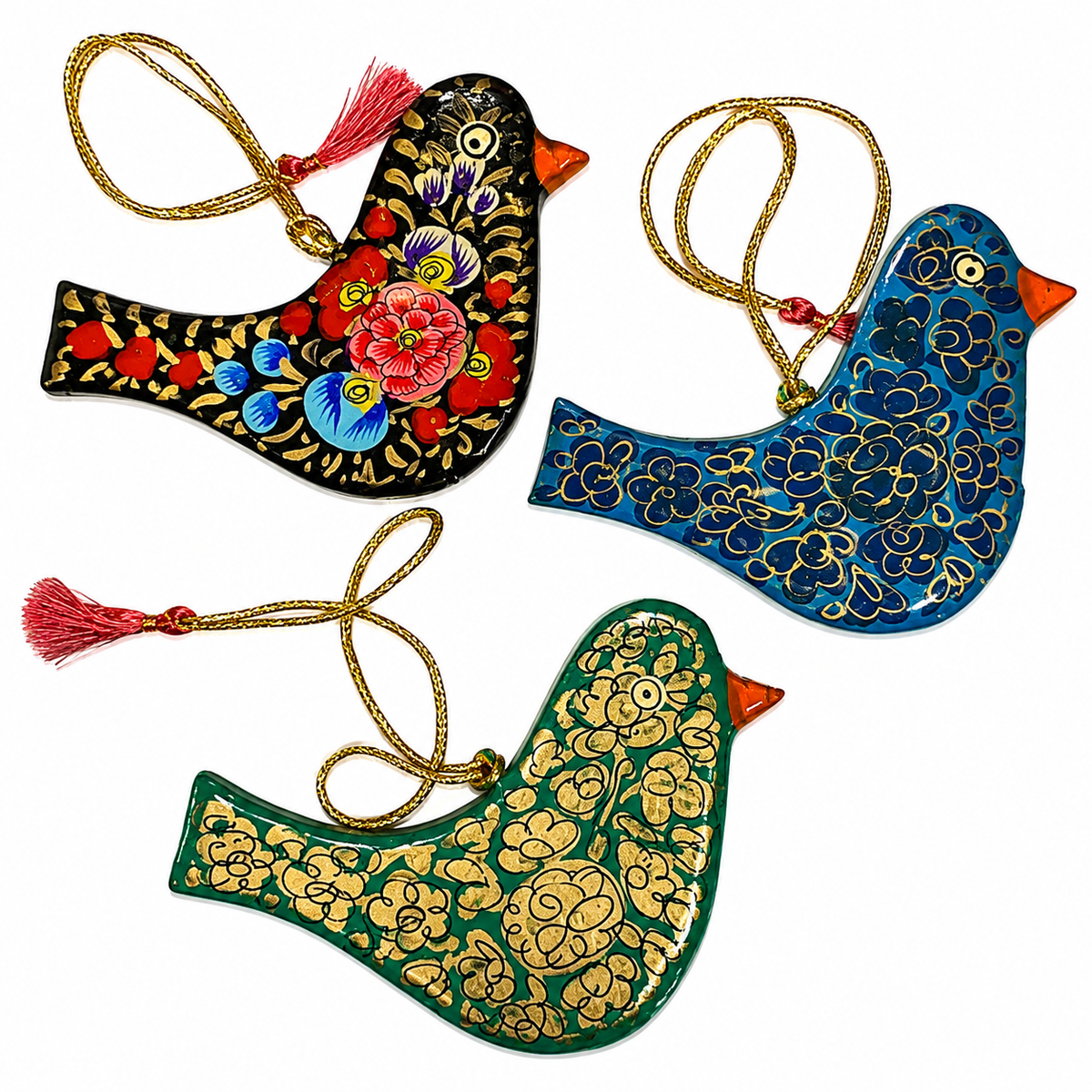 Hand Painted Hanging Bird