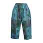 Patchwork Printed Cotton Trousers
