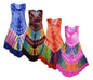 Tie Dye Embroidered Umbrella Dress