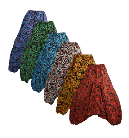 Jalebi Print Afghani Harem Trousers