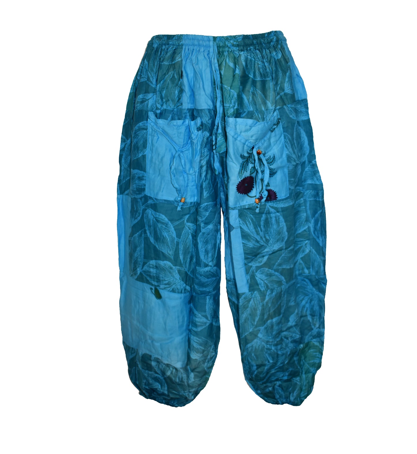 Patchwork Cotton Harem Trousers