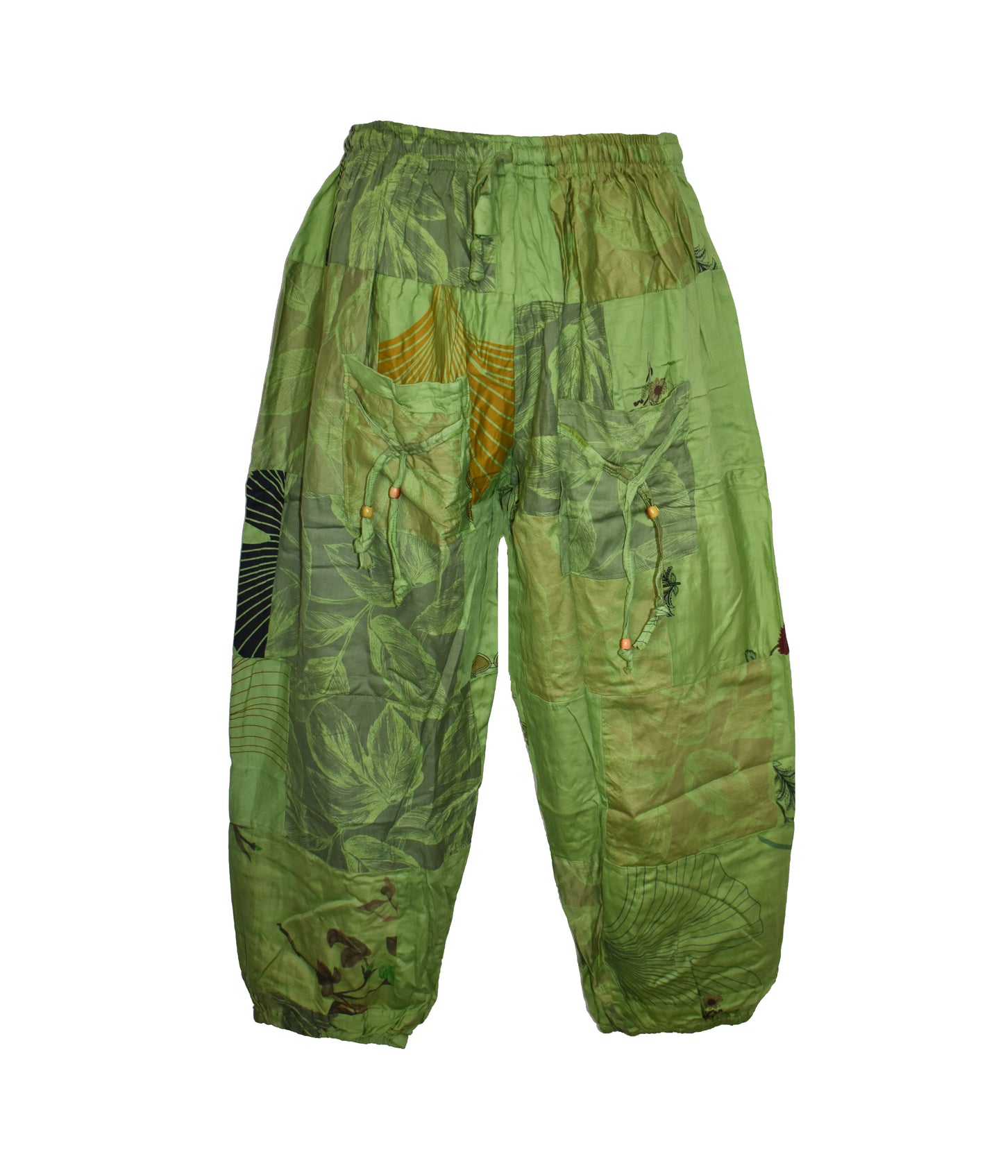 Patchwork Cotton Harem Trousers