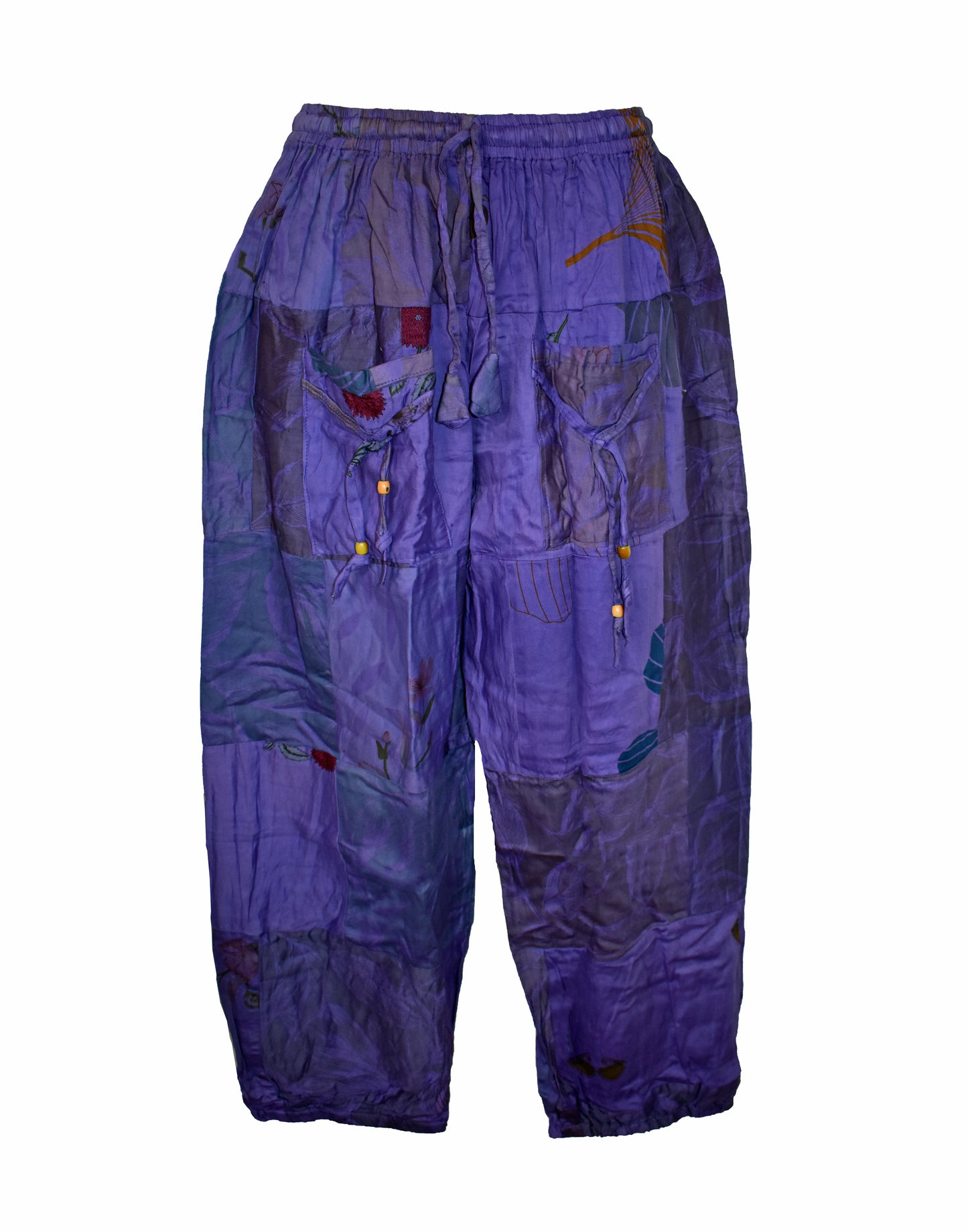 Patchwork Cotton Harem Trousers