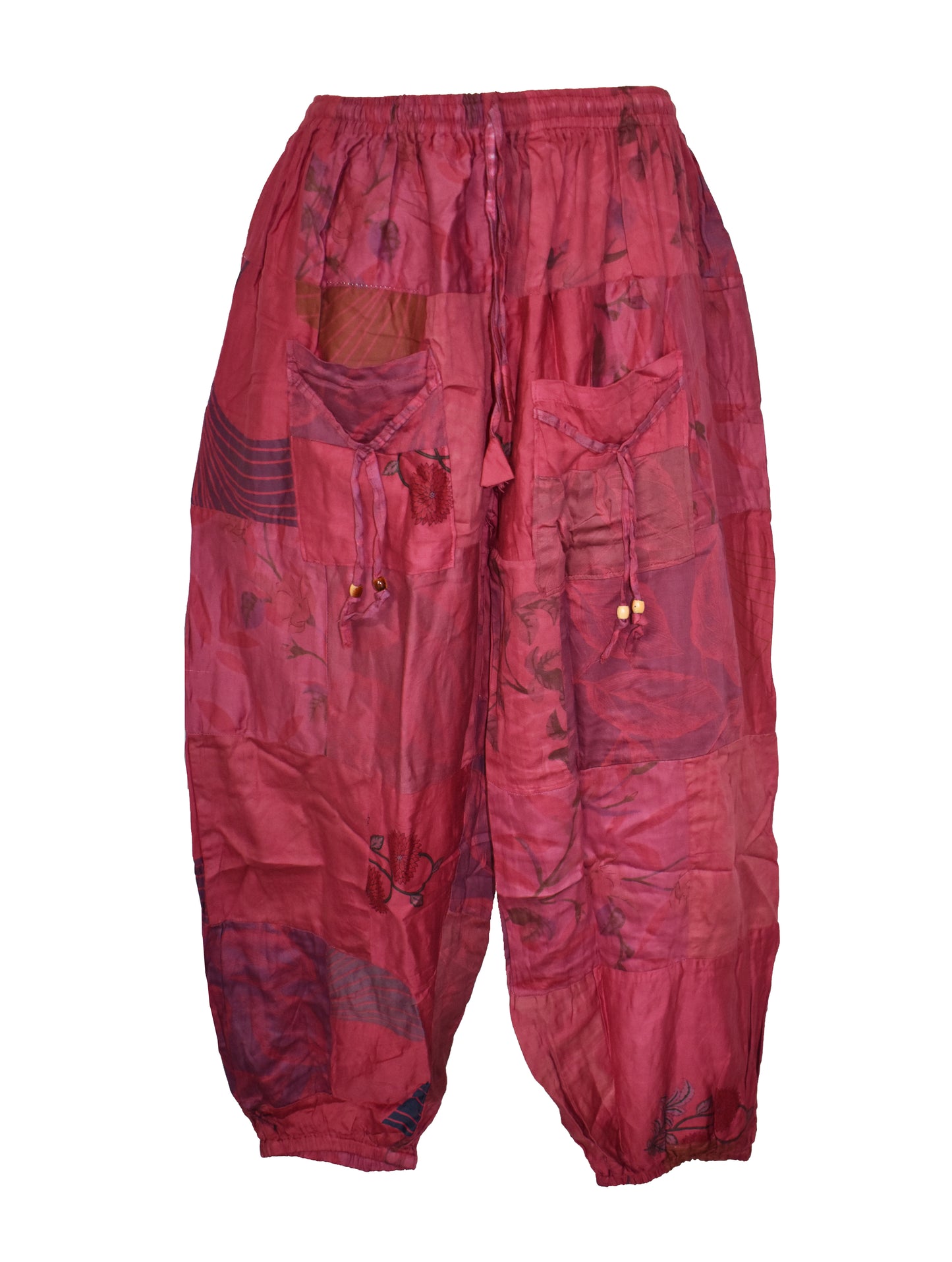 Patchwork Cotton Harem Trousers