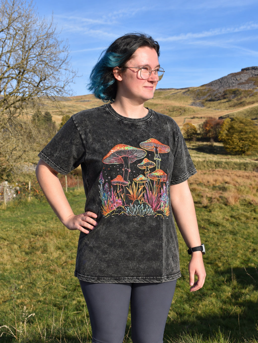 Multicoloured Mushroom T-Shirt