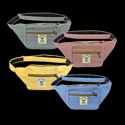 Woven Cotton and Hemp Bum Bags