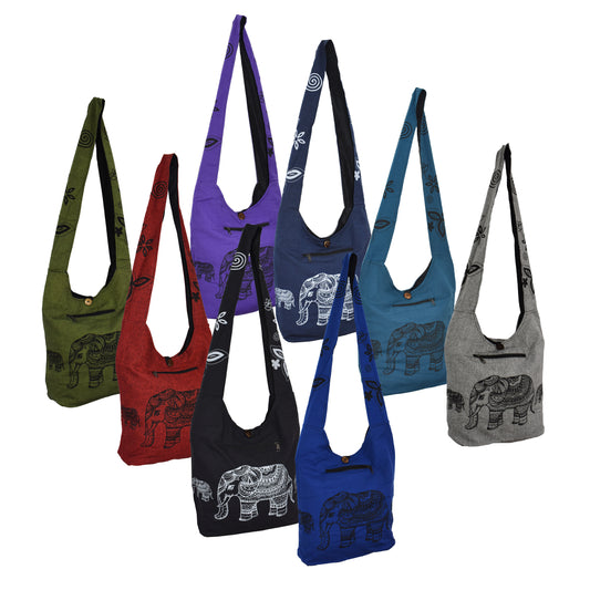 Elephant Print Sadhu Shoulder Bag