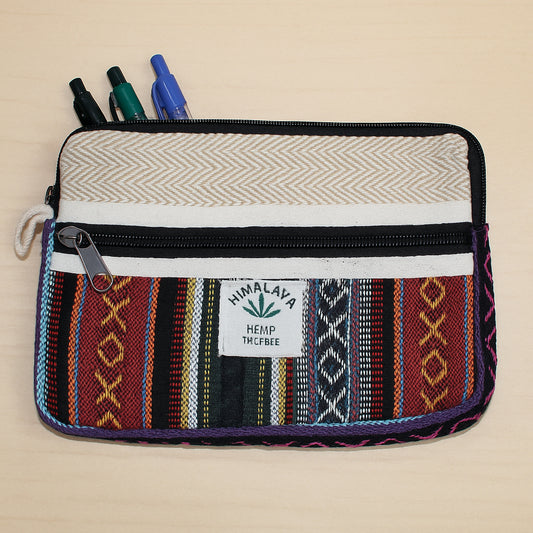 Large Woven Hemp Hemp Cotton Purse