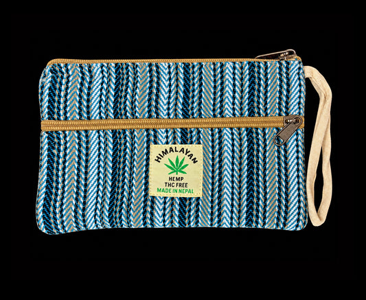 Large Woven Cotton and Hemp Purse