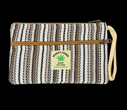 Large Woven Cotton and Hemp Purse