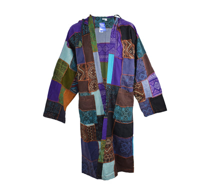 Oversized Patchwork Cotton Day Jacket