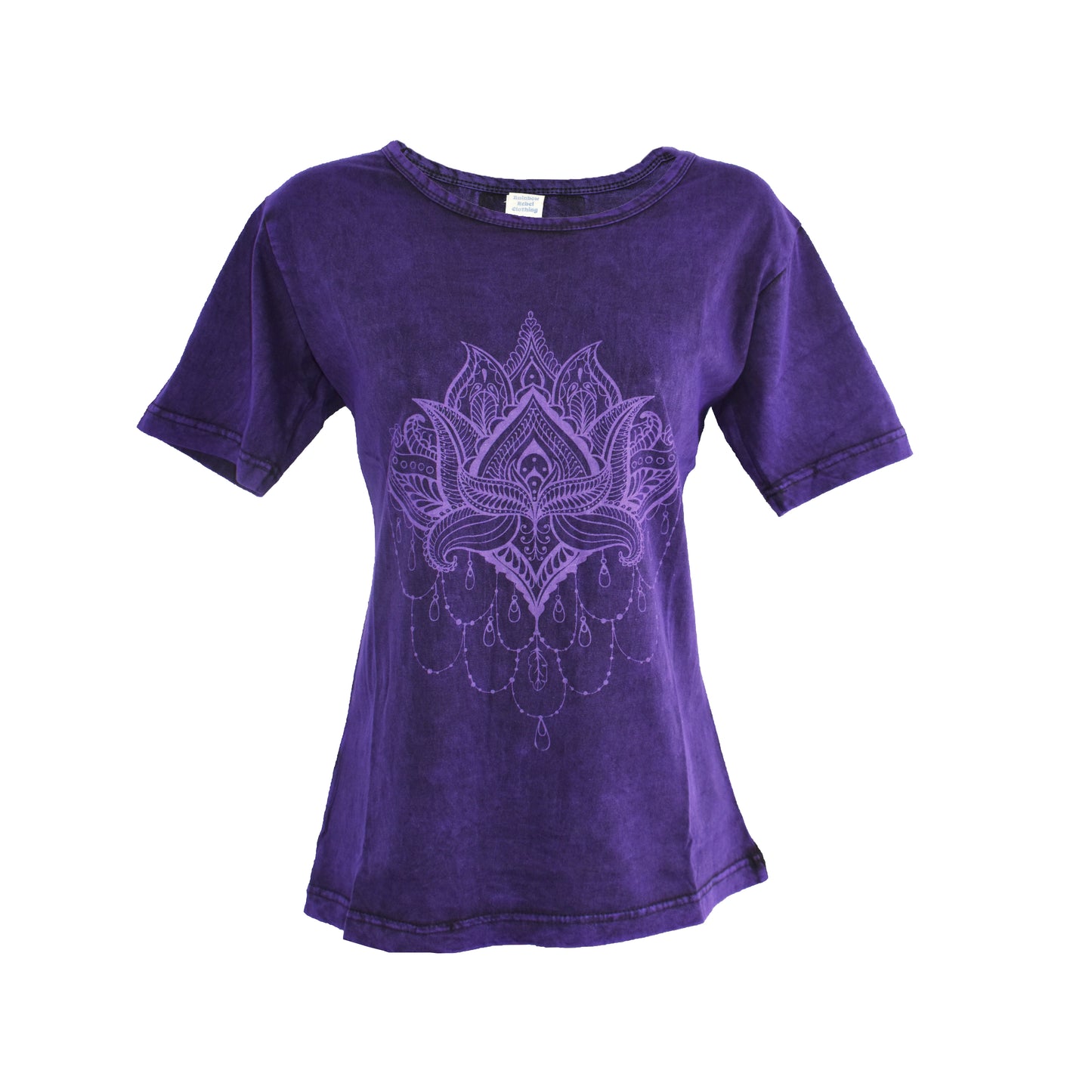 Lotus Print T - Shirt Top