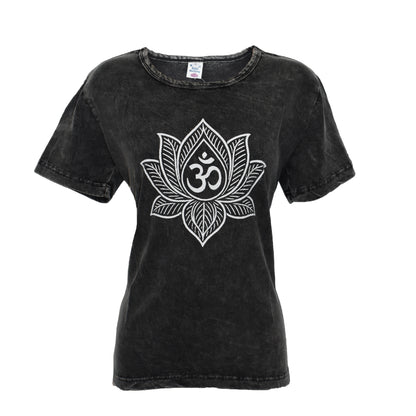 Lotus Print T Shirt Top
