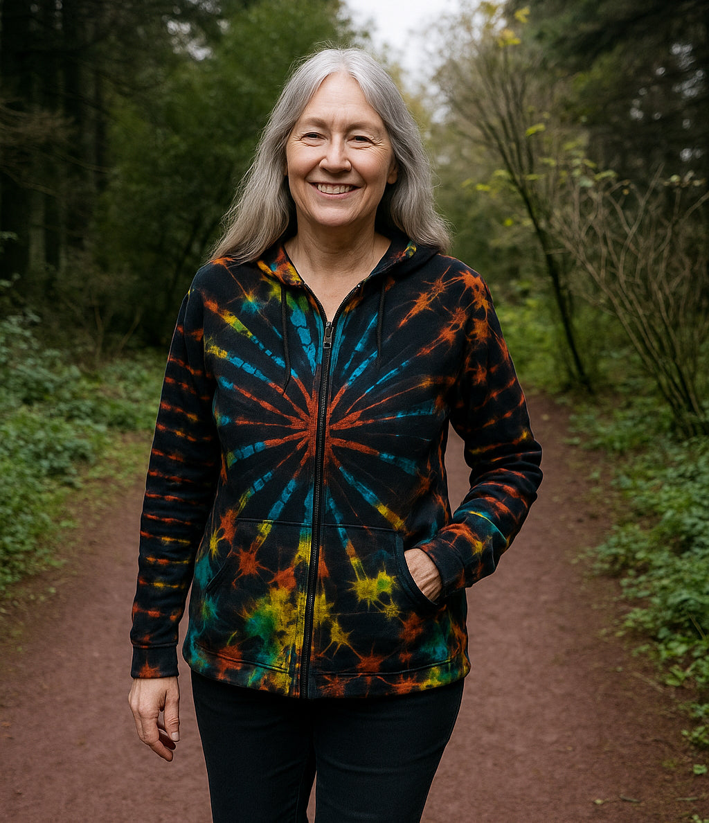 Tie Dye Zip Hoody