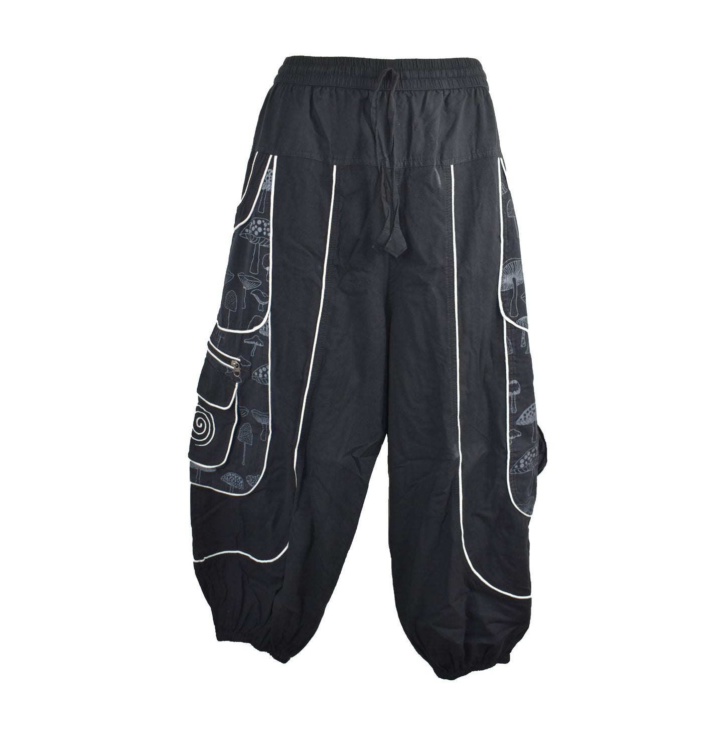 Mushroom Print Harem Trousers