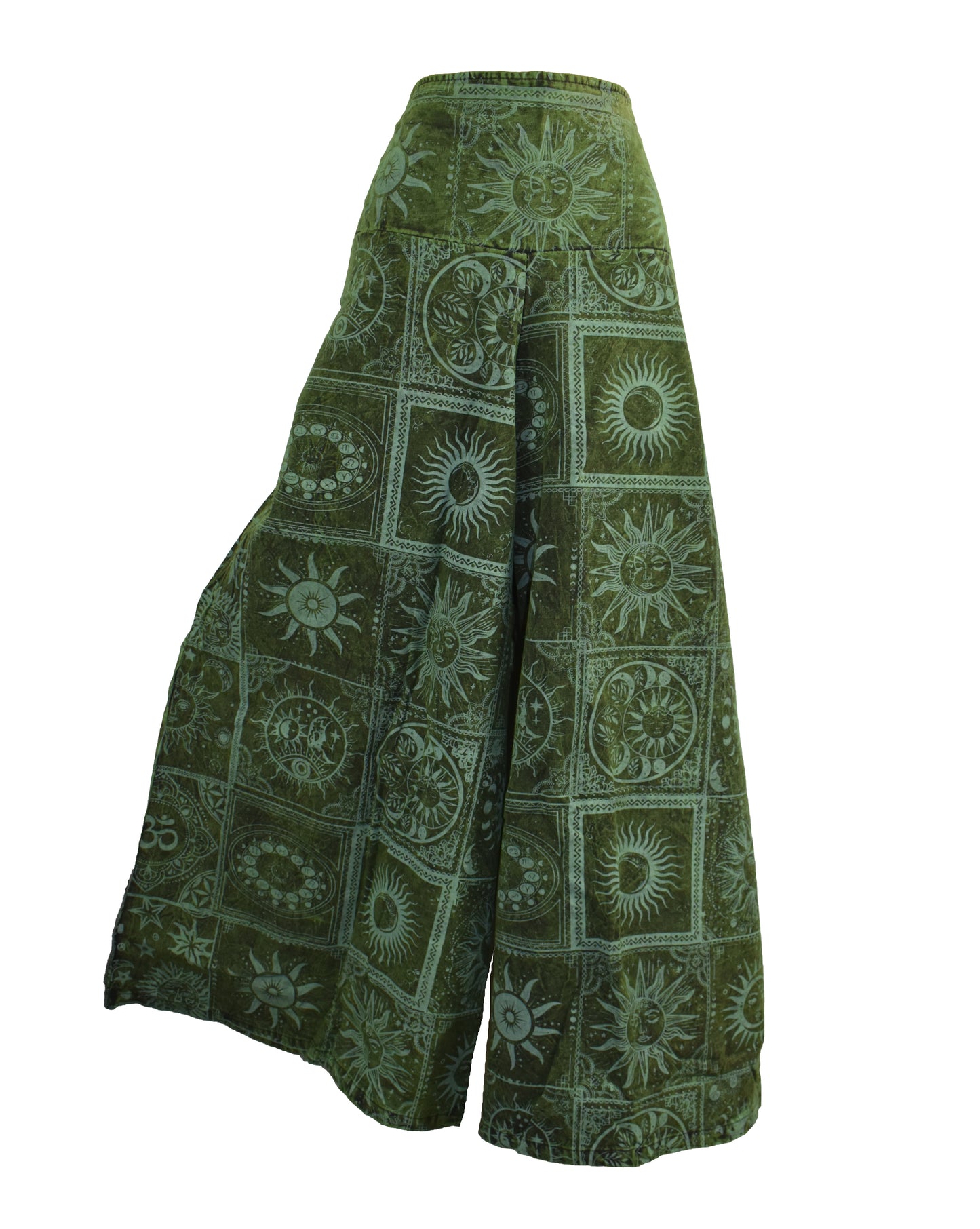 Celestial Print Palazzo Trousers