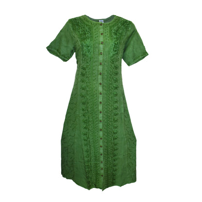 Embroidered Floral Dress