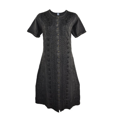 Embroidered Floral Dress
