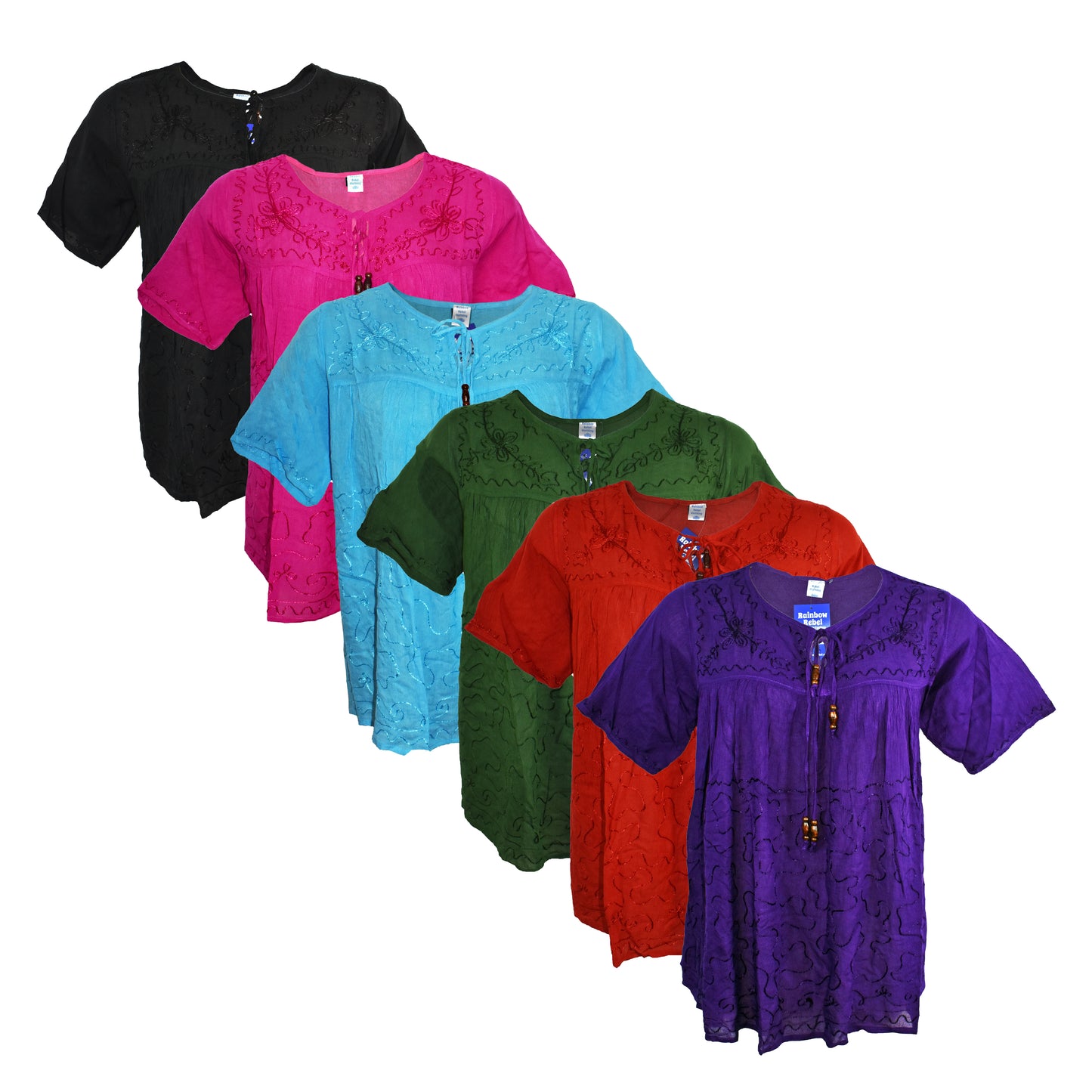 Embroidered Viscose Blouse