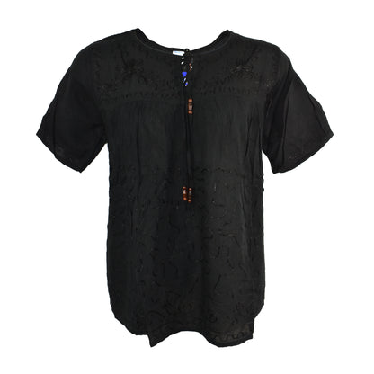 Embroidered Viscose Blouse