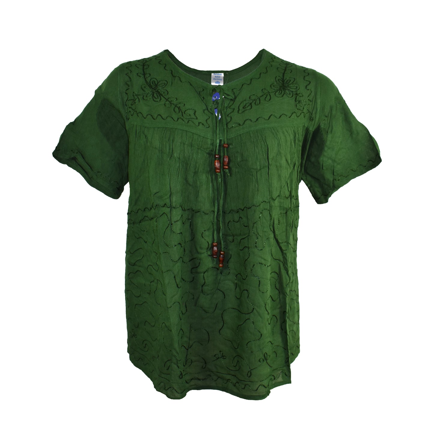 Embroidered Viscose Blouse