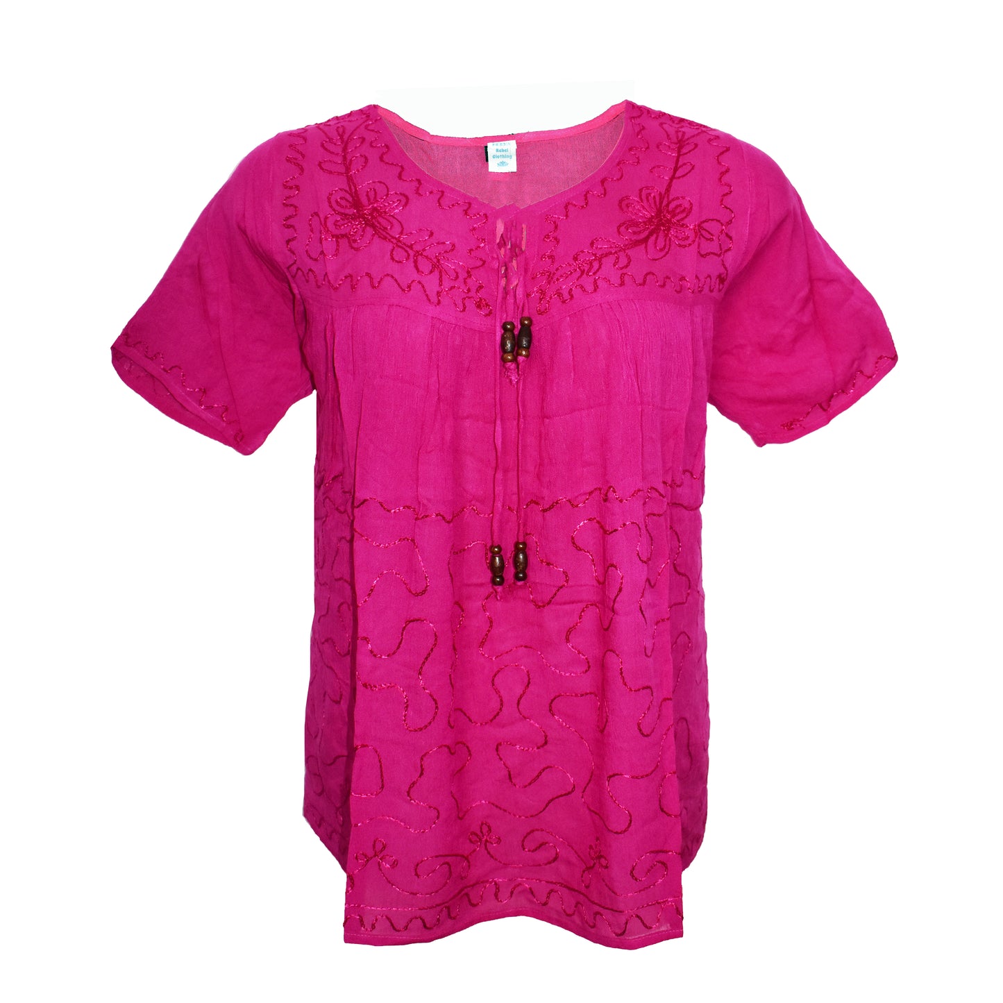 Embroidered Viscose Blouse