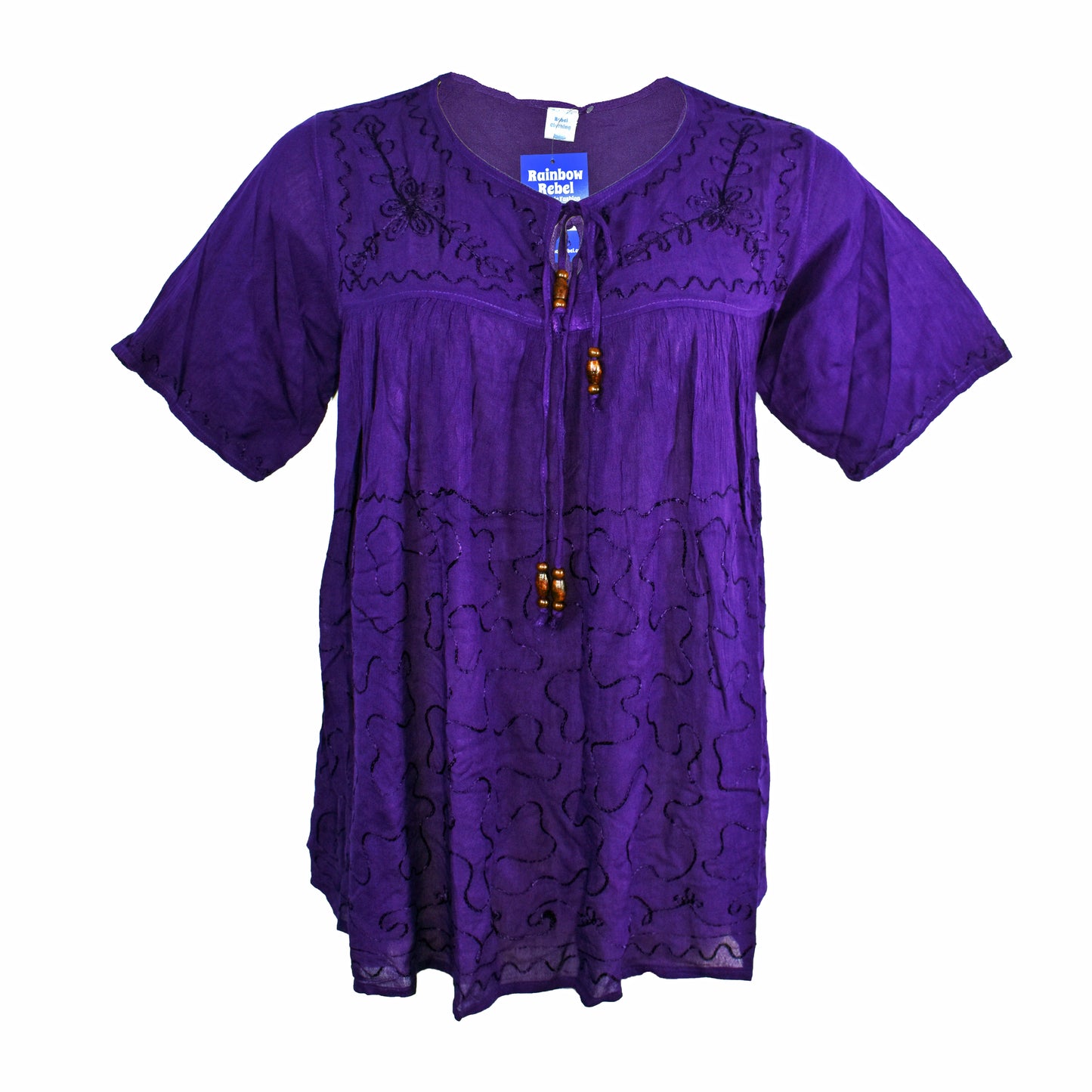 Embroidered Viscose Blouse