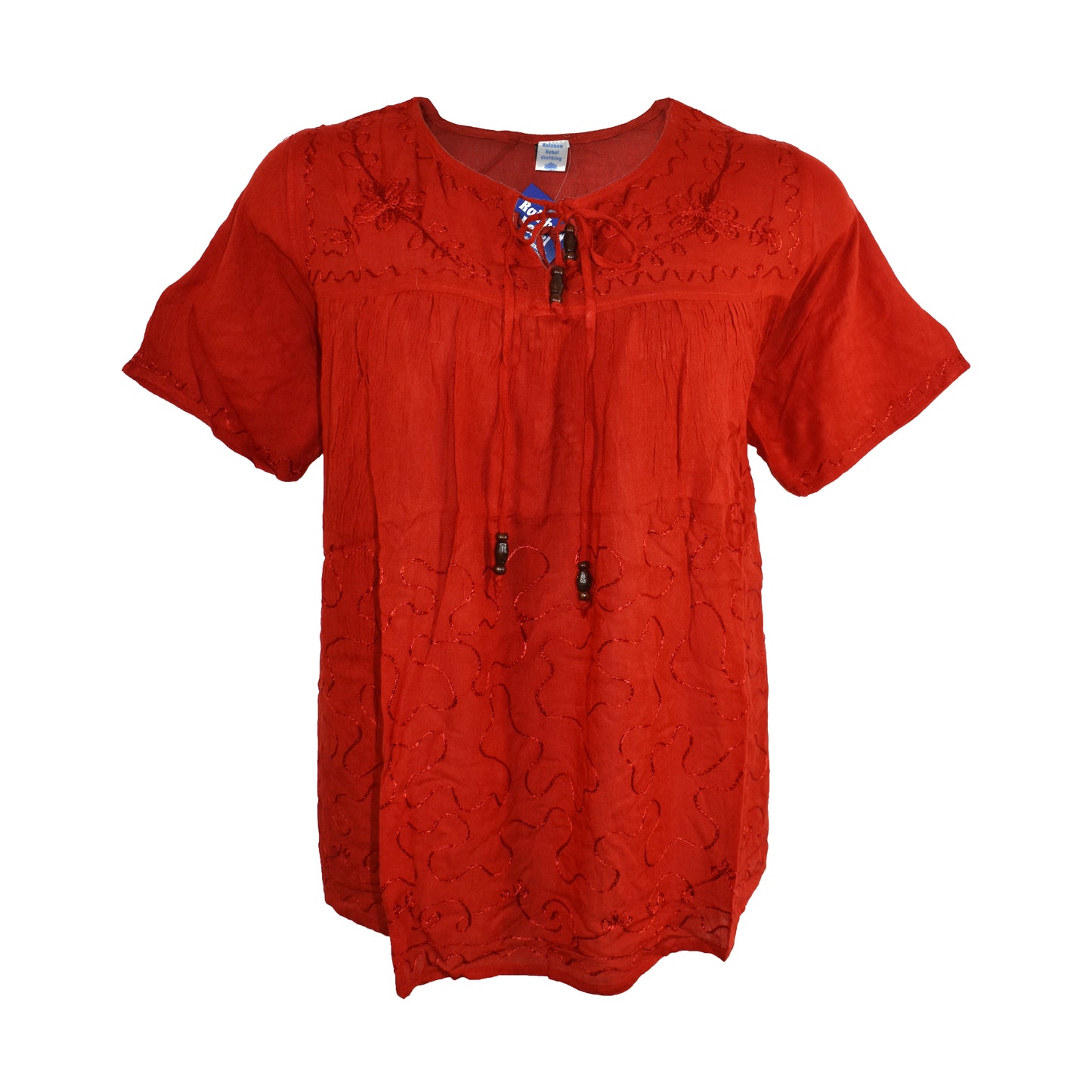 Embroidered Viscose Blouse