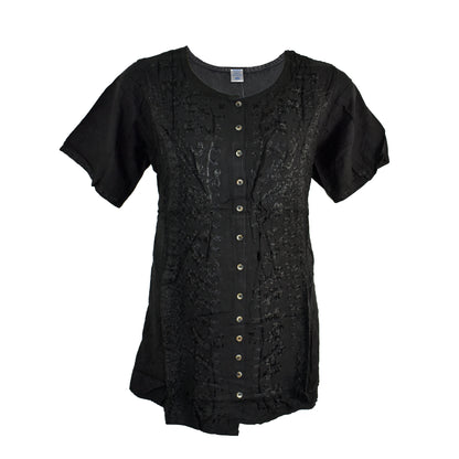 Embroidered Floral Blouse