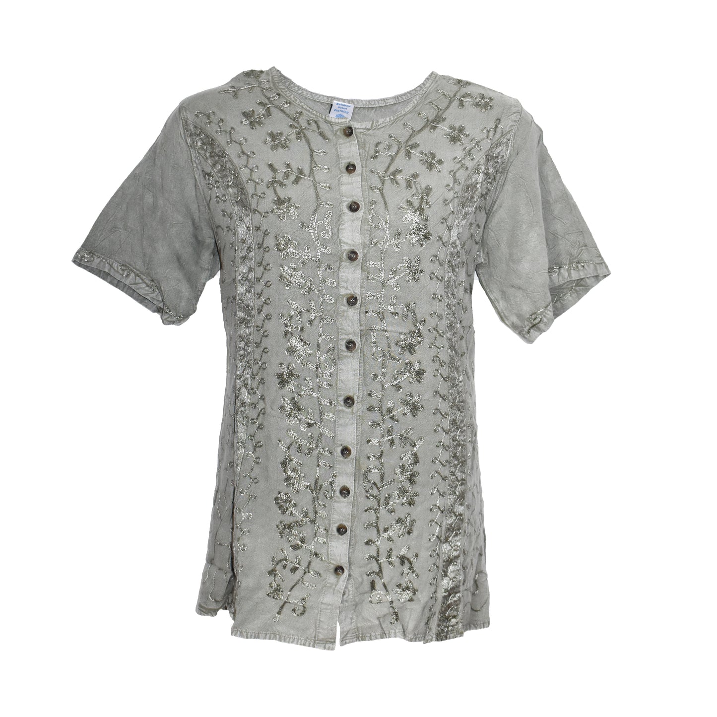 Embroidered Floral Blouse
