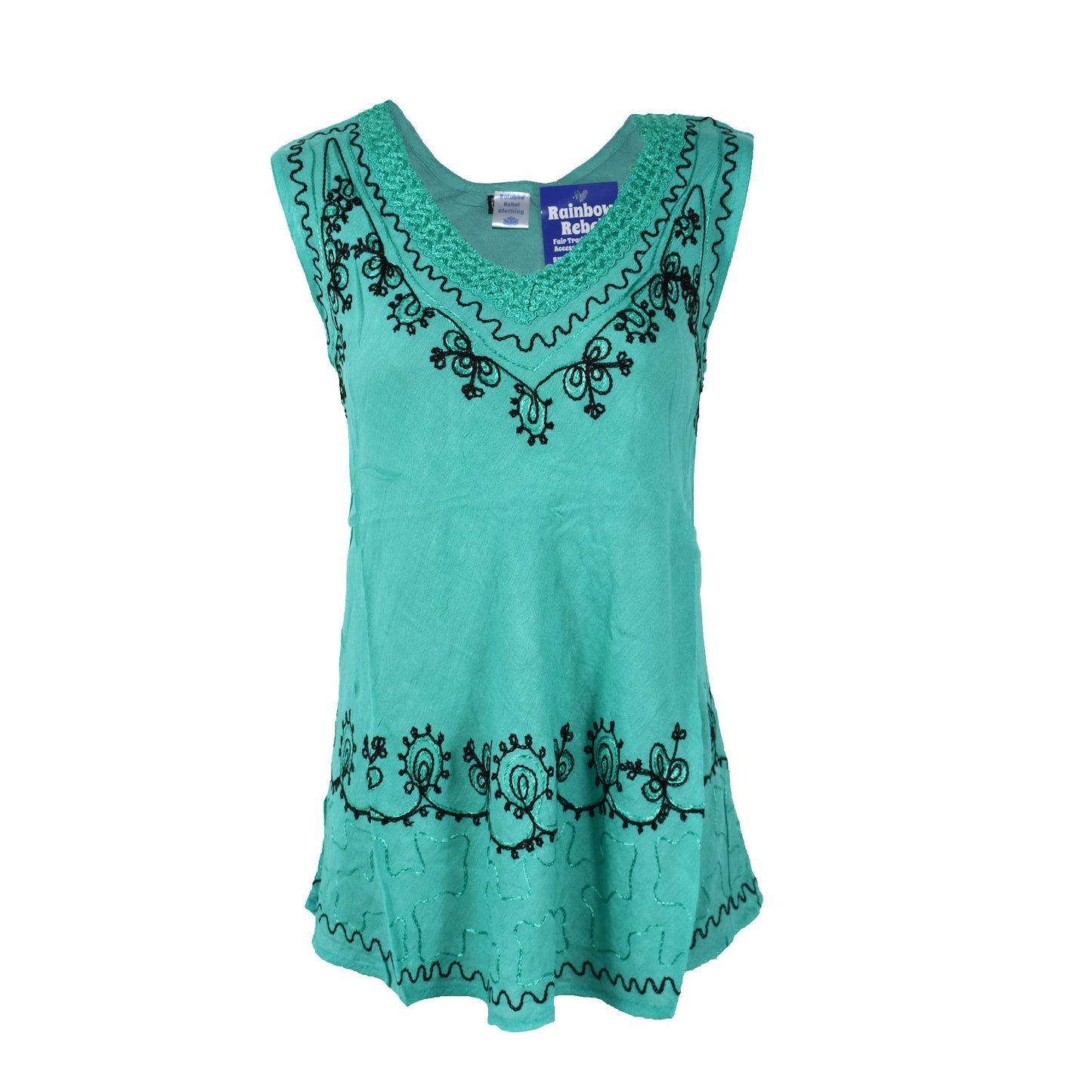 Embroidered Umbrella Vest Top
