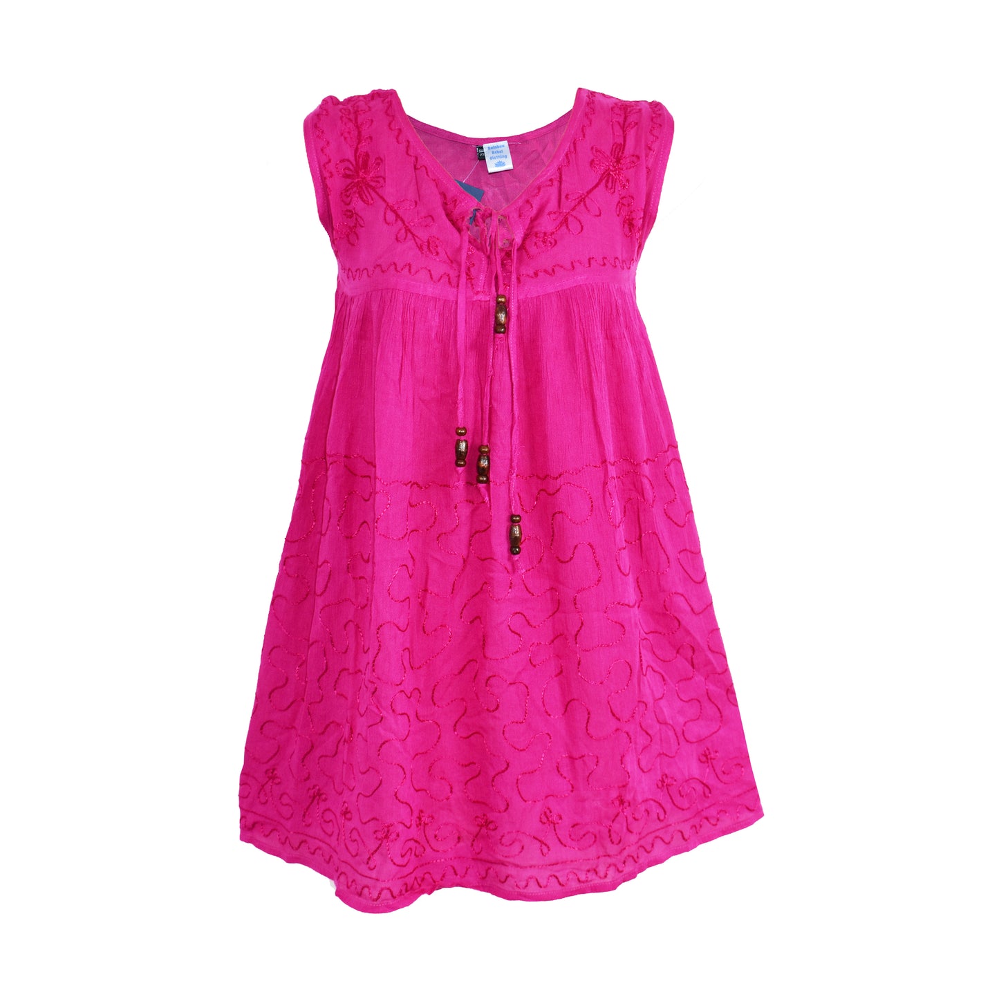 Embroidered Viscose Tunic Top